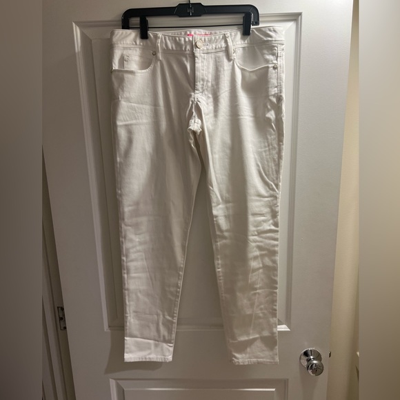 Lilly Pulitzer white Wirth Skinny Jeans sz 12 - Picture 1 of 2